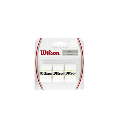 Picture of WILSON Sensation Pro Tennis Racquet Over Grip, White