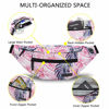 Picture of Fanny Pack for Women Men Large Waist Belt Bag with Headphone Jack and 4-Zipper Pockets for Hiking Traveling Outdoors Running Workout Casual Festival Gifts