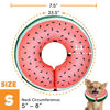 Picture of BENCMATE Protective Inflatable Collar for Dogs and Cats - Soft Pet Recovery Collar Does Not Block Vision E-Collar (Small, Watermelom)