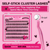 Picture of PRO Self Adhesive Eyelashes 120Pcs Lash Clusters 30D self adhesive lashes reusable self adhesive eyelashes No Glue individual Lashes Easy for Use(30D-10-16mix)