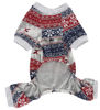 Picture of Bear Snowflake Ugly Dog Christmas Pajamas Clothes for Dogs Onesie PJS Medium Size