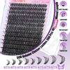 Picture of DIY Lash Extension Kit 300pcs Individual Lashes Clusters Eyelash Extension Kit 10-20mm 50D Lash Clusters with Lash Bond and Seal and Lash Remover Lash Applicator DIY Lash Kit at Home by Yawamica