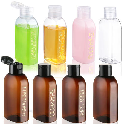 Picture of Cosywell Travel Bottles for Toiletries 8PCS 3.4oz Travel Shampoo Bottles TSA Approved Travel Size Bottles Travel Containers Leak Proof Empty Lotion Bottles with Flip Cap