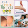 Picture of Dr. Frederick's Original Moisturizing Heel Socks for Cracked Heel Treatment - 2 Pairs - Heel Socks for Dry Cracked Feet - Cracked Heel Repair - Heal Dry Heels - Foot Care for Women & Men - Green Aloe