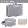 Picture of Queboom Travel Makeup Bag Cosmetic Bag Makeup Bag Toiletry bag for women and men (Grey-3pcs)