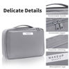 Picture of Queboom Travel Makeup Bag Cosmetic Bag Makeup Bag Toiletry bag for women and men (Grey-3pcs)