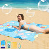 Picture of BYDOLL Beach Blanket 78''×81'' 1-5 Adults Waterproof Sandproof Oversized Lightweight Beach Blanket Large Picnic Mat Beach Blanket for Beach Travel Camping Hiking Picnic