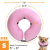 Picture of BENCMATE Protective Inflatable Collar for Dogs and Cats - Soft Pet Recovery Collar Does Not Block Vision E-Collar (Small, Pink)