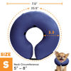 Picture of BENCMATE Protective Inflatable Collar for Dogs and Cats - Soft Pet Recovery Collar Does Not Block Vision E-Collar (Small, Navy Blue)