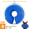 Picture of BENCMATE Protective Inflatable Collar for Dogs and Cats - Soft Pet Recovery Collar Does Not Block Vision E-Collar (Small, Blue)