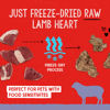 Picture of Stella & Chewy's Freeze-Dried Raw Single Ingredient Lamb Heart Treats, 3 oz. Bag