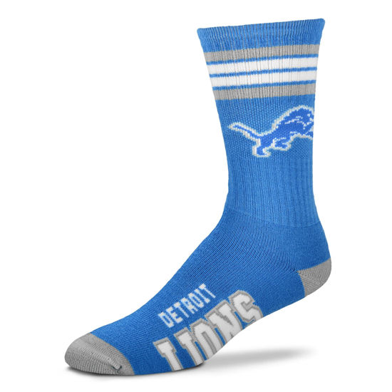 Picture of For Bare Feet Standard 4 Stripe Deuce Crew NFL, Team Color, Medium