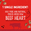 Picture of Stella & Chewy's Freeze-Dried Raw Single Ingredient Beef Heart Treats, 3 oz. Bag