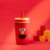 Picture of Zak Designs Sesame Street Kelso Toddler Cups For Travel or At Home, 12oz Vacuum Insulated Stainless Steel Sippy Cup With Leak-Proof Design is Perfect For Kids (Elmo)