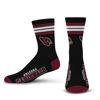 Picture of NFL Arizona Cardinals 4 Stripe Deuce Mens Socks size: LG