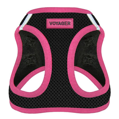 Picture of Voyager Step-in Air Dog Harness - All Weather Mesh Step in Vest Harness for Small and Medium Dogs by Best Pet Supplies - Pink Trim, M