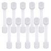 Picture of Child Safety Cabinet Locks - (10 Pack) Baby Proofing Latches to Drawer Door Fridge Oven Toilet Seat Kitchen Cupboard Appliance Trash Can with 3M Adhesive - Adjustable Strap No Drill No Tool