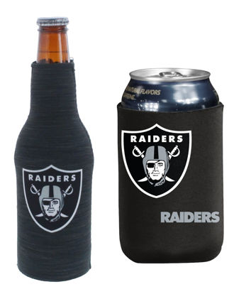 Picture of Football Can & Bottle Holder Insulator Beverage Huggie Cooler (Las Vegas (Raiders) - Active/Logo)