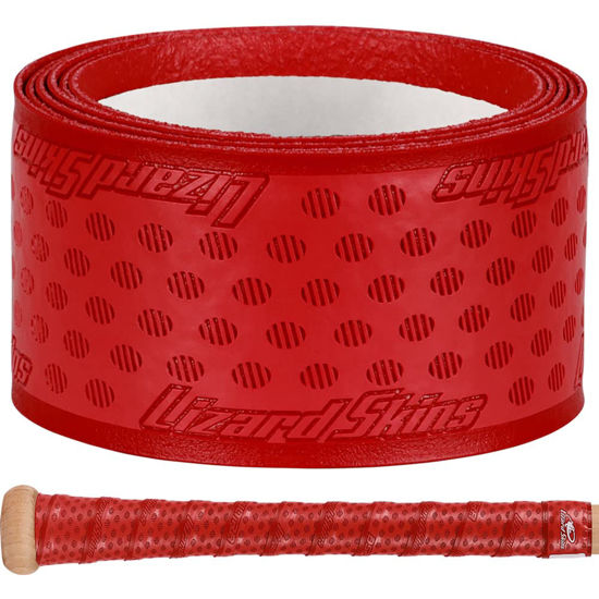 Picture of Lizard Skins DSP Ultra 1.1mm Bat Grip - Next-Gen Durasoft Polymer Baseball & Softball Bat Tape (Crimson Red)