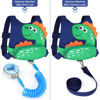 Picture of Toddler Harness Leash with Anti Lost Wrist Link, Accmor Cute Dinosaur Kids Harness Children Leash for Outdoor Travel, Adorable Baby Anti Lost Leash Walking Wristband Assistant Strap Keep Babies Close