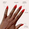 Picture of Glamnetic Press On Nails - Fiery Red | Opaque Bright Red Short Almond Fake Nails, Reusable | 15 Sizes - 30 Nail Kit