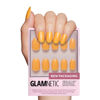 Picture of Glamnetic Press On Nails - Sunset Orange | Opaque Trendy Orange Short Round Fake Nails, Reusable | 12 Sizes - 30 Nail Kit