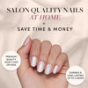 Picture of Glamnetic Press On Nails - Pure Intentions | Glossy, Semi-Transparent, Short Round Nails, Reusable | 12 Sizes - 30 Nail Kit with Glue