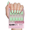 Picture of Glamnetic Press On Nails - Mint Green | Solid Opaque Pastel Green Short Oval Nails, Reusable | 15 Sizes - 30 Nail Kit