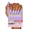 Picture of Glamnetic Press On Nails - Lilac | Solid Opaque Light Pastel Purple Round Nails, Reusable | 12 Sizes - 30 Nail Kit