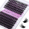 Picture of Lash Clusters Individual Lashes C/D Curl Cluster Lash Wide-stem Eyelashes Cluster 12-16mm Thin Band Cluster Lashes Soft Wispy Clusters Comfortable Lash Clusters (Natural/Volume+-0.07D, 12-16mm Mixed)