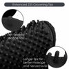 Picture of Upgrade Version Pet Grooming Glove - Gentle Deshedding Brush Glove - Efficient Pet Hair Remover Mitt - Enhanced Five Finger Design - Perfect for Dog & Cat with Long & Short Fur - 1 Pair (Black)