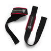 Picture of Gymreapers Lifting Wrist Straps for Weightlifting, Bodybuilding, Powerlifting, Strength Training, & Deadlifts - Padded Neoprene with 18" Cotton (Black/Red)