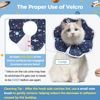 Picture of ComSaf Soft Cat Recovery Collar, Protective Adjustable Pet Cone Collar for After Surgery, Comfortable Lightweight Elizabethan Collar for Cat Kitten Prevent from Licking Wounds, Not Block Vision