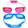 Picture of EWPJDK Swim Goggles - 2 Pack Swimming Goggles Anti Fog No Leaking For Adult Women Men (Blue & Pink)