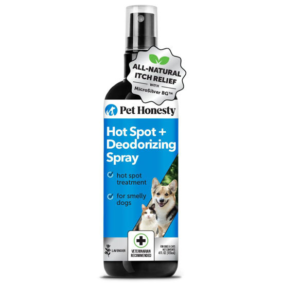 Picture of Pet Honesty Restore + Soothe Hot Spots Spray for Dogs & Cats, Gentle on Sensitive Skin, Soothes Itching, Irritation (Lavender) - 4oz