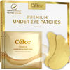 Picture of CÉLOR Under Eye Patches Premium - Golden Under Eye Mask Enriched with Hyaluronic Acid, Caffeine, Tea Tree & Collagen, Under Eye Patches for Puffy Eyes, Dark Circles and Puffiness (7 Pairs)