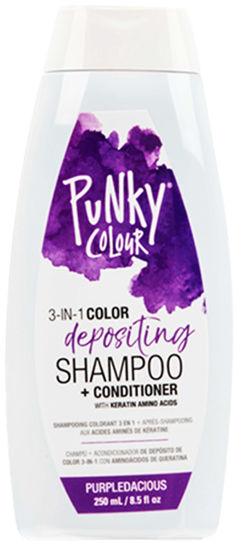 Picture of Punky Colour 3-in-1 Color Depositing Hair Cleanser & Conditioner, 8.5 fl oz. (Purpledacious)