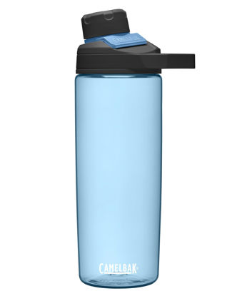 Picture of CamelBak Chute Mag BPA Free Water Bottle with Tritan Renew - Magnetic Cap Stows While Drinking, 20oz, True Blue