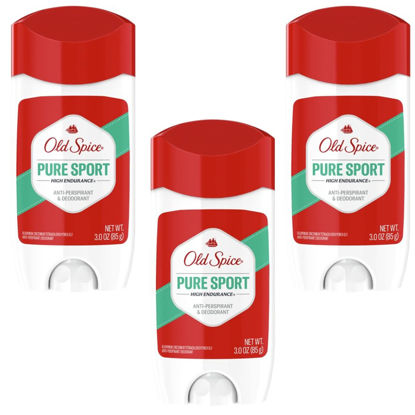 Picture of Old Spice 03891 Deodorant Stick, High Endurance, Pure Sport Scent, 3-oz. - Quantity 3