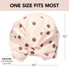 Picture of Kitsch Luxury Shower Cap for Women Waterproof - Reusable Shower Cap, Hair Cap for Shower, Waterproof Hair Shower Caps for Long Hair, Non-Slip Cute Shower Cap One Size, Chic Shower Bonnet - Blush Dot