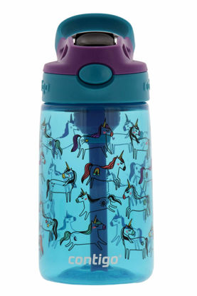 Picture of Contigo AUTOSPOUT Camping Hydration Water Bottles, 1 Count (Pack of 1), Unicorn