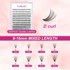 Picture of DIY Lash Extension Kit Lash Clusters Lash Bond and Seal for Lash Extensions with Lash Tweezers for Eyelash Extension Kit Individual Lashes Kit Makeup at Home (Set 20D-0.07D, 8-16mm)