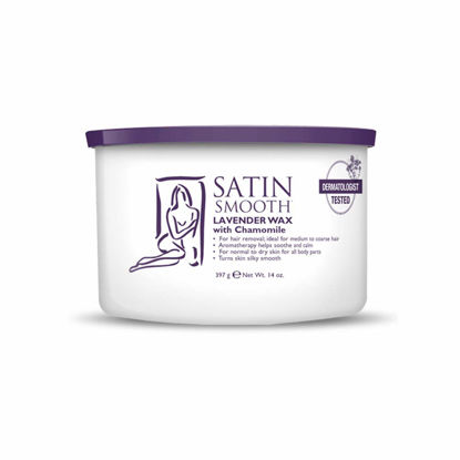 Picture of Satin Smooth Lavender Hair Removal Wax with Chamomile 14oz.