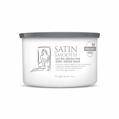 Picture of Satin Smooth Ultra Sensitive Zinc Oxide Wax, For Hair Removal, Ideal for Fine to Medium Hair, Suitable for Delicate Skin, 14 oz, 1-pack