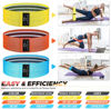 Picture of Resistance Bands, Exercise Workout Bands for Women and Men, 5 Set of Stretch Bands for Booty Legs, Pilates Flexbands