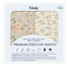 Picture of TotAha Premium Soft Pack n Play Sheets, Super Stretchy Jersey Knit Mini Crib Sheets Fitted, Silky Comfort Pack and Play Mattress Sheets, 2 Pack (Vintage Rose & Brunch)