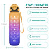 Picture of Enerbone 32 oz Drinking Water Bottle with Times to Drink and Straw, Motivational with Carrying Strap, Leakproof BPA & Toxic Free, Ensure You Drink Enough Water for Fitness Gym Outdoor