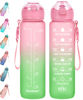 Picture of Enerbone 32 oz Drinking Water Bottle with Times to Drink and Straw, Motivational with Carrying Strap, Leakproof BPA & Toxic Free, Ensure You Drink Enough Water for Fitness Gym Outdoor