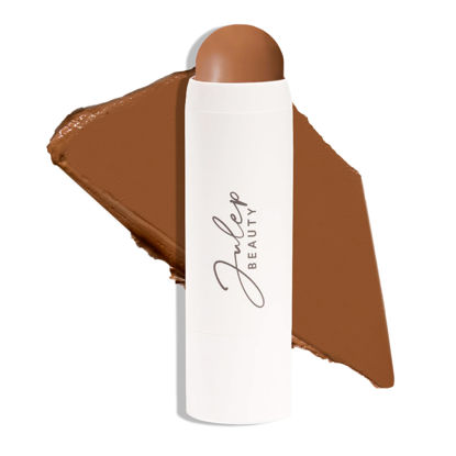 Picture of Julep Skip the Brush Cream to Powder Bronzer & Contour Stick - Melted Cocoa Medium skin tones - Long Lasting Blendable and Buildable Color -Multi-Use 2-in-1 Blush and Lip Makeup Stick