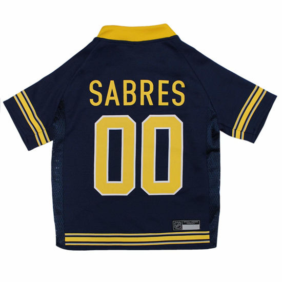 Picture of Pets First NHL Buffalo Sabres Jersey for Dogs & Cats, Small. - Let Your Pet Be A Real NHL Fan!